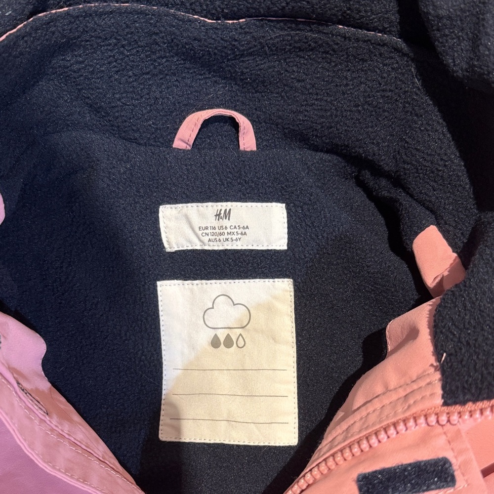 H&M Pink Kids Raincoat with Hood - Picture 2 of 5